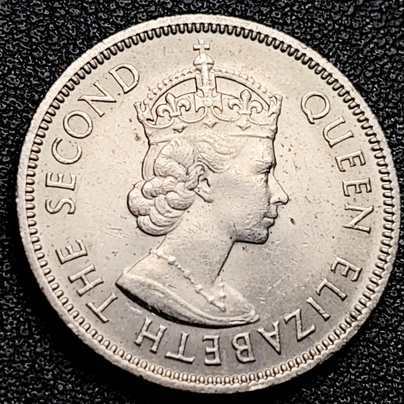 泉币菌-第173场- 精品福利场 原光极美 1973年 英属香港五毫镍币 英女王伊利沙伯二世 尖顶女王 23.5mm