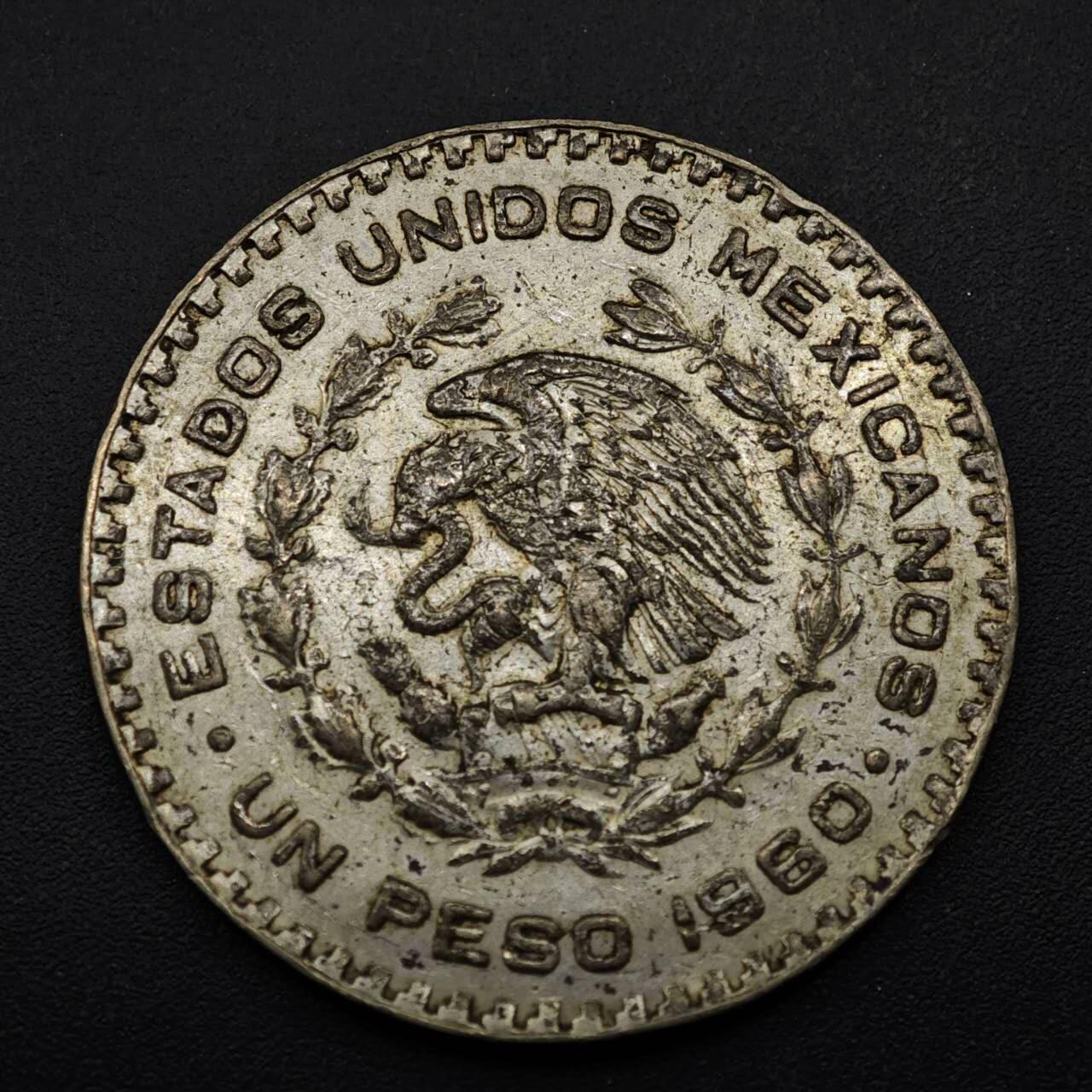 【淘币小摊】实时拍第八百五十三拍   散币银币场   满百包邮可预留二周 每周一统一发货   墨西哥1960年一比索低银币