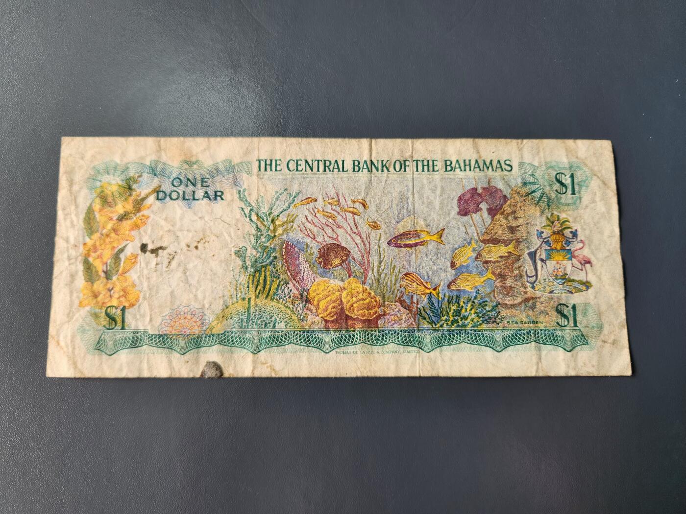 1月22号晚上8点 外国纸币自动截拍第11场 巴哈马 女王 稀少签名 原票旧品