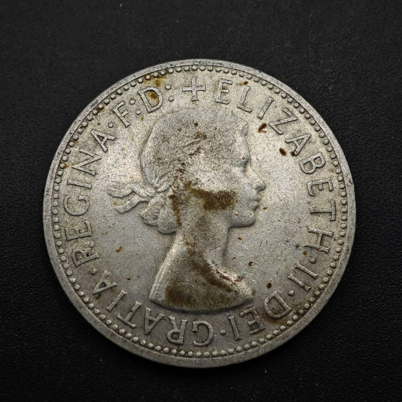 【淘币小摊】实时拍第八百五十三拍   散币银币场   满百包邮可预留二周 每周一统一发货   澳大利亚1954年伊丽莎白二世弗洛林银币