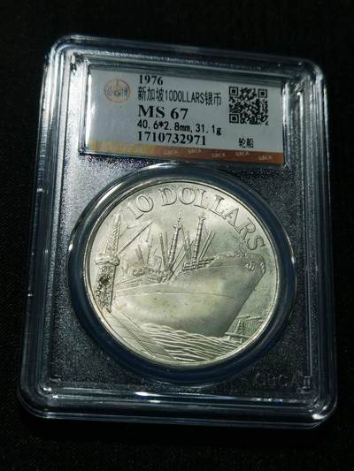 天下钱庄专场欢迎参拍 - 新加坡轮船10元银币