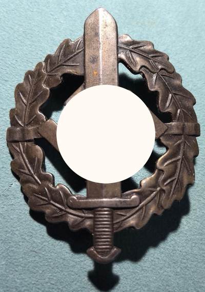 盛世勋华——号角文化勋章邮票专场拍卖第301期 - 德国（1939）铜级冲锋队（SA）体能奖章 带少见厂标 带编号