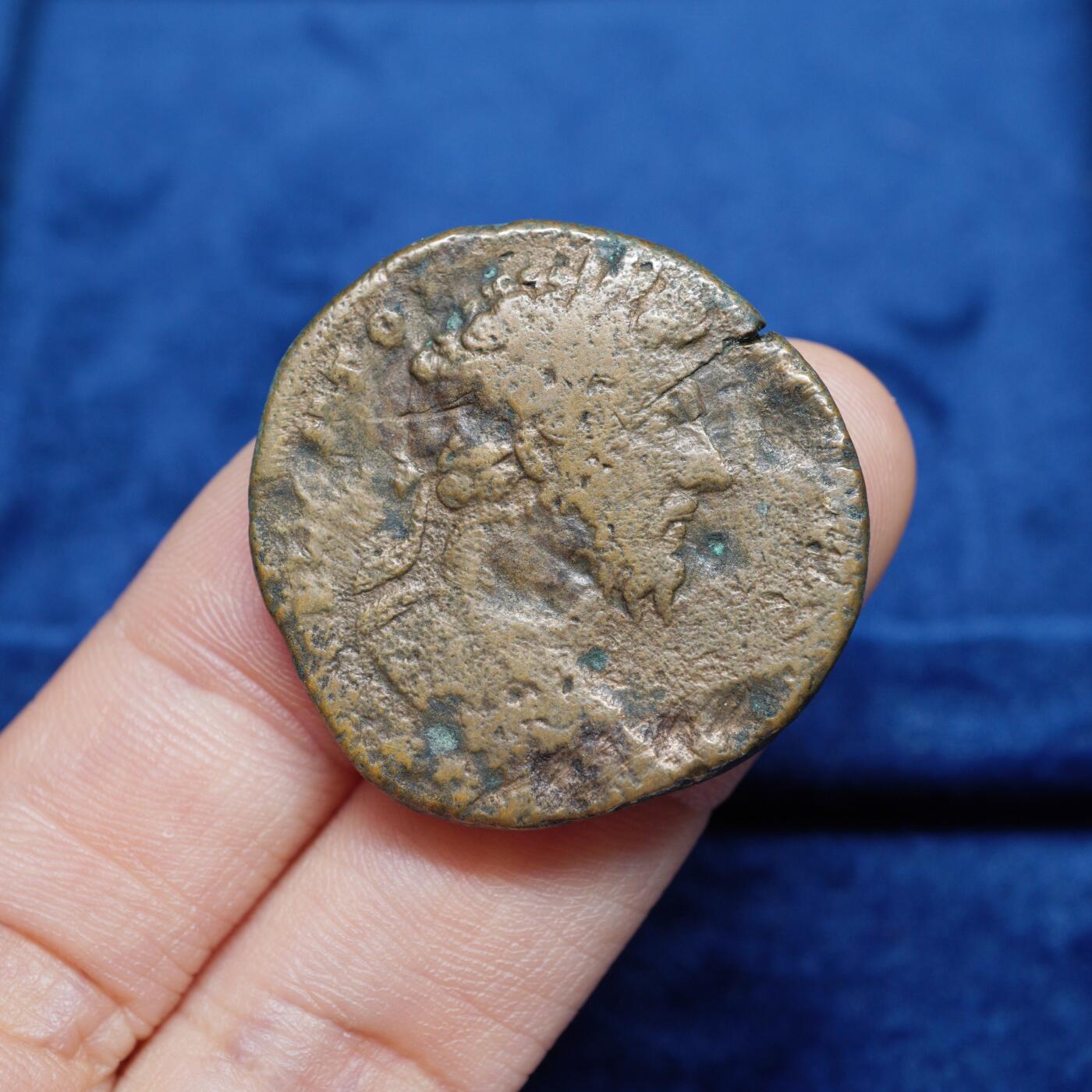 琋语集藏2026年02月欧洲古典打制币拍卖 古罗马帝国-马克.奥勒留赛斯特提大铜币