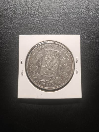 2026一月第四期，总214期 - 法国1867年5法郎银元流通好品XF，拿破仑三世，25g，0.9