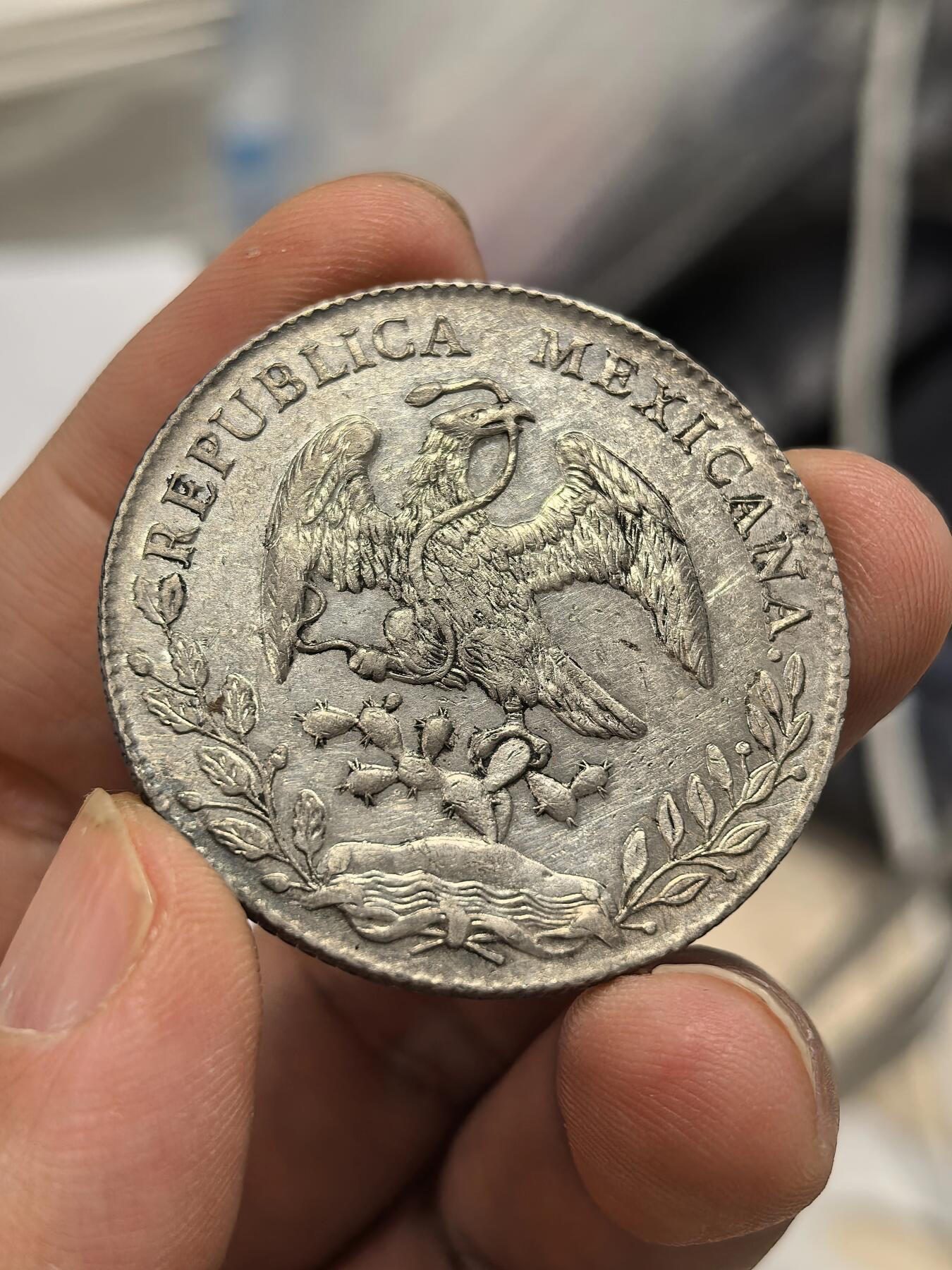 博洋堂世界钱币拍卖第158期（全场包邮） 墨西哥1895年MO AB版花边鹰洋