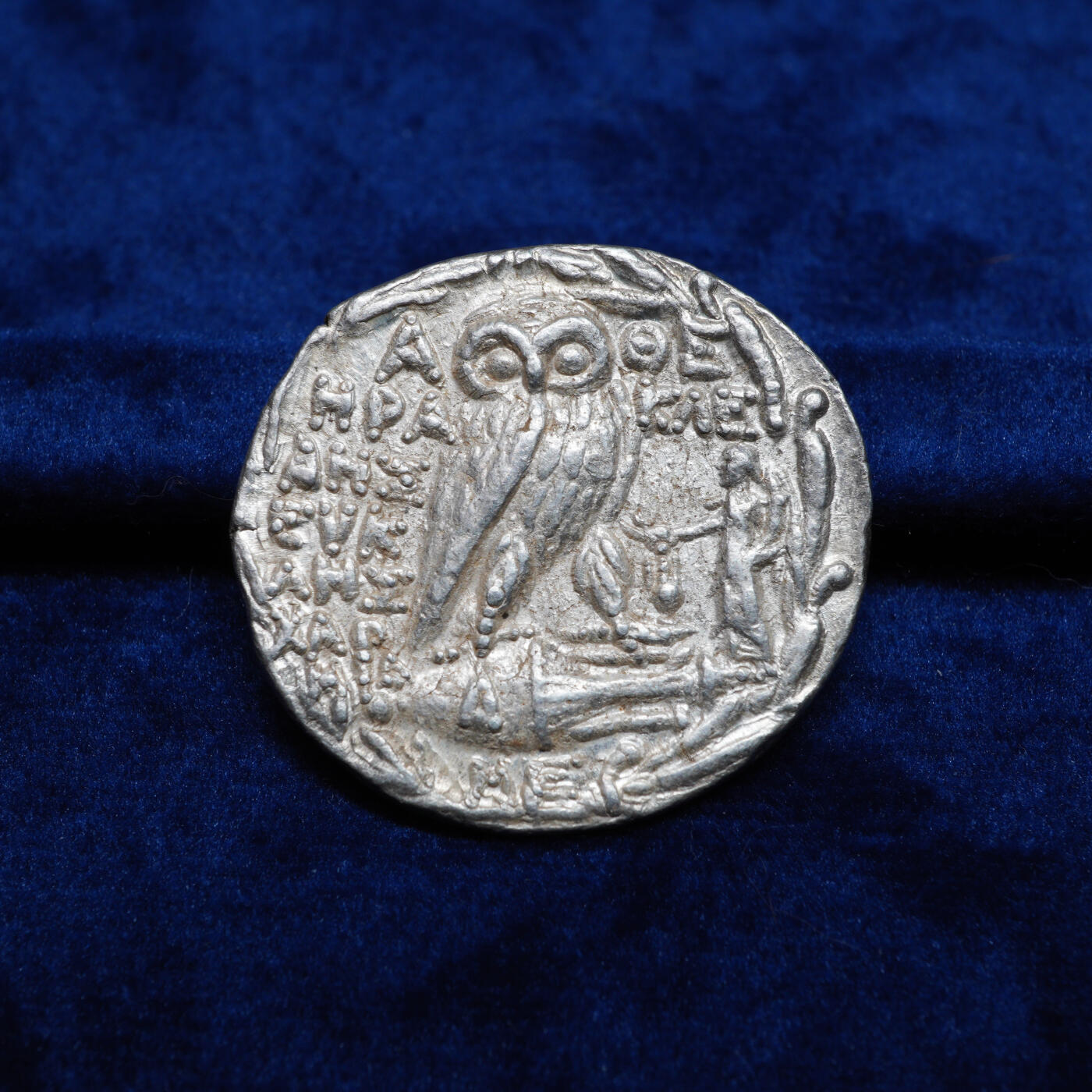 琋语集藏2026年02月欧洲古典打制币拍卖 古希腊阿提卡新式雅典娜和猫头鹰4德银币