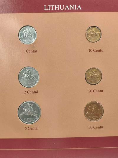 G&W世界散币，银币处理专场（第44场） - 富兰克林-立陶宛6枚套