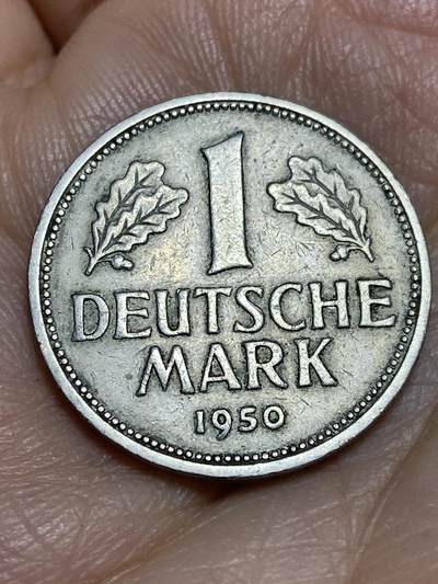 2026年第十三场(总第一百八十二场）外国好品散币场(免佣金) - 德国🇩🇪1950年1马克(首发年，J标汉堡造)