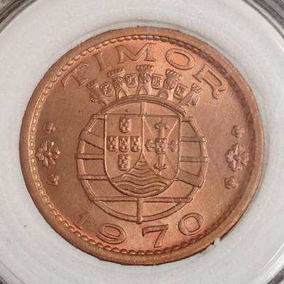 布加迪🐬～世界钱币(上海)🌾第 271 期 /  各国套币和散币 - 葡属帝汶 1970年 50分 原光好品