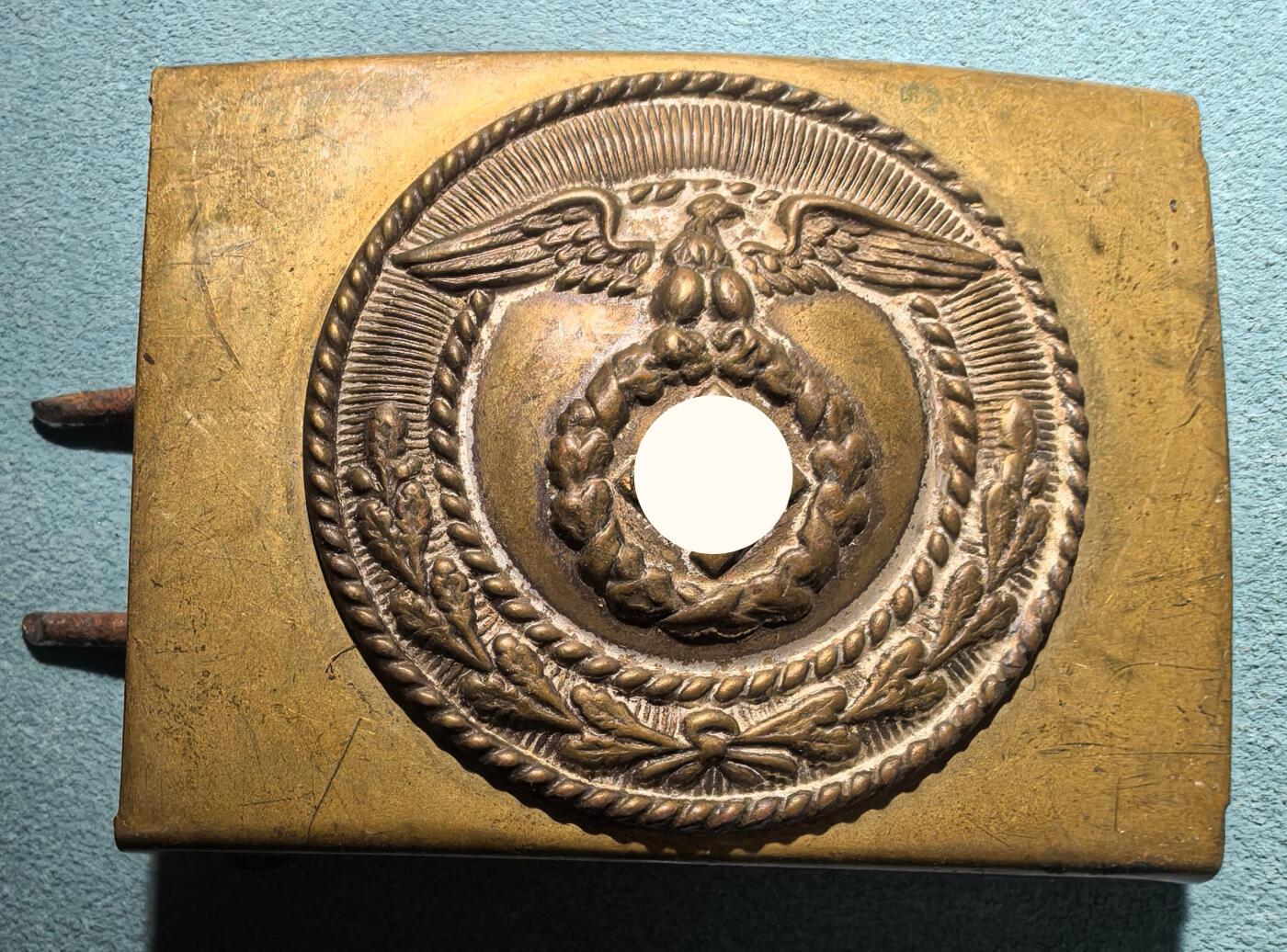 盛世勋华——号角文化勋章邮票专场拍卖第301期 德国（1939）冲锋队（SA）早期铜质皮带扣 市场价200欧参见图五