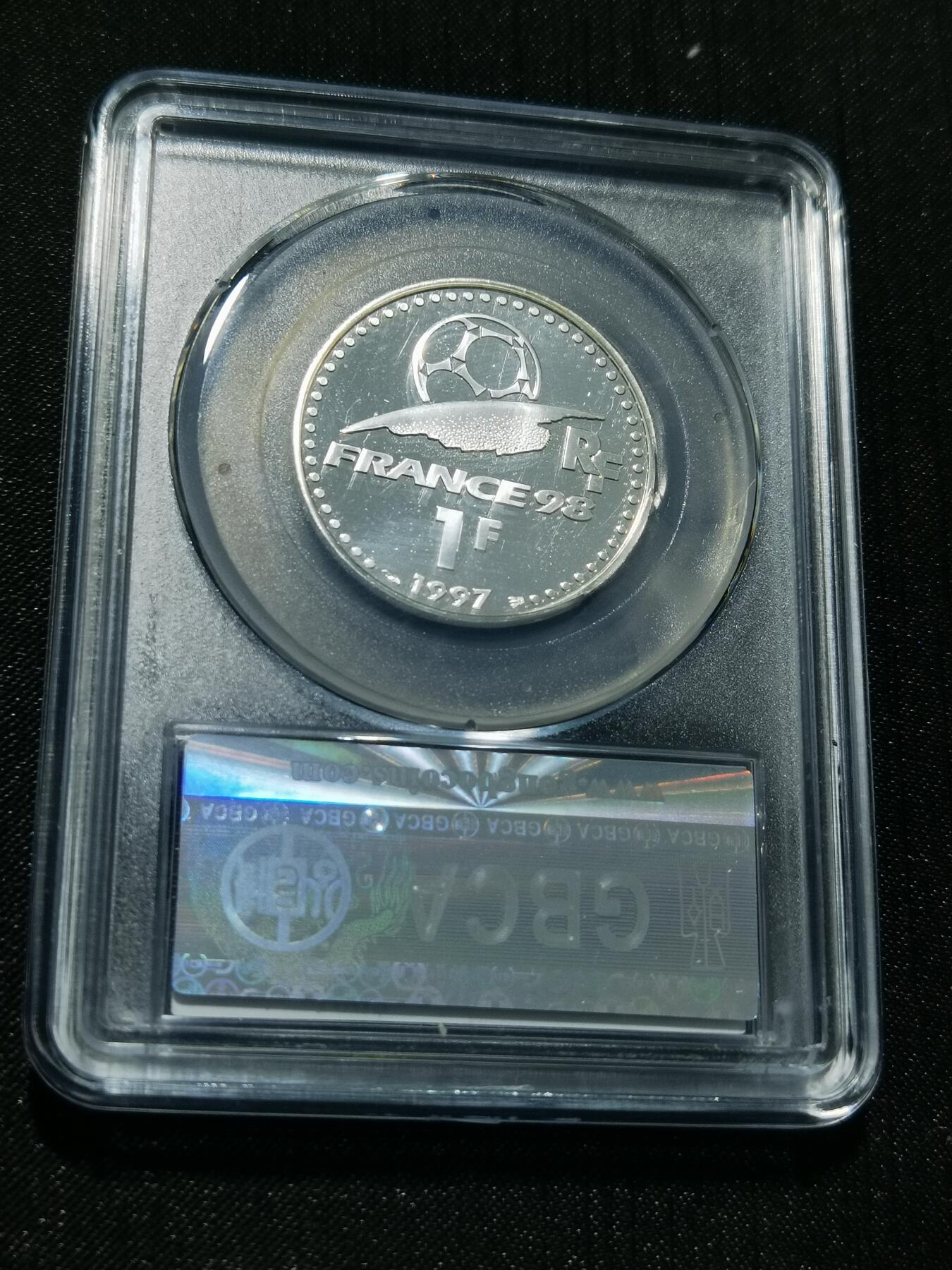 天下钱庄专场欢迎参拍 法国世界杯银币