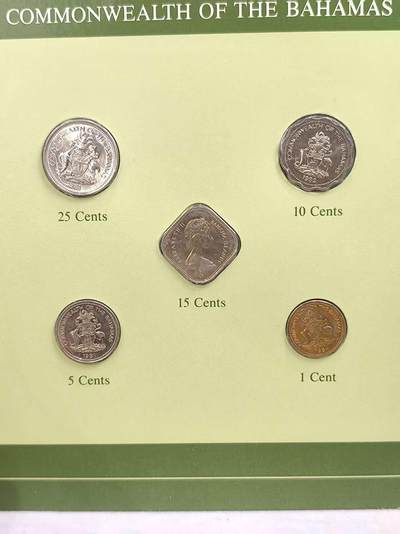 G&W世界散币，银币处理专场（第44场） - 富兰克林-巴哈马5枚套