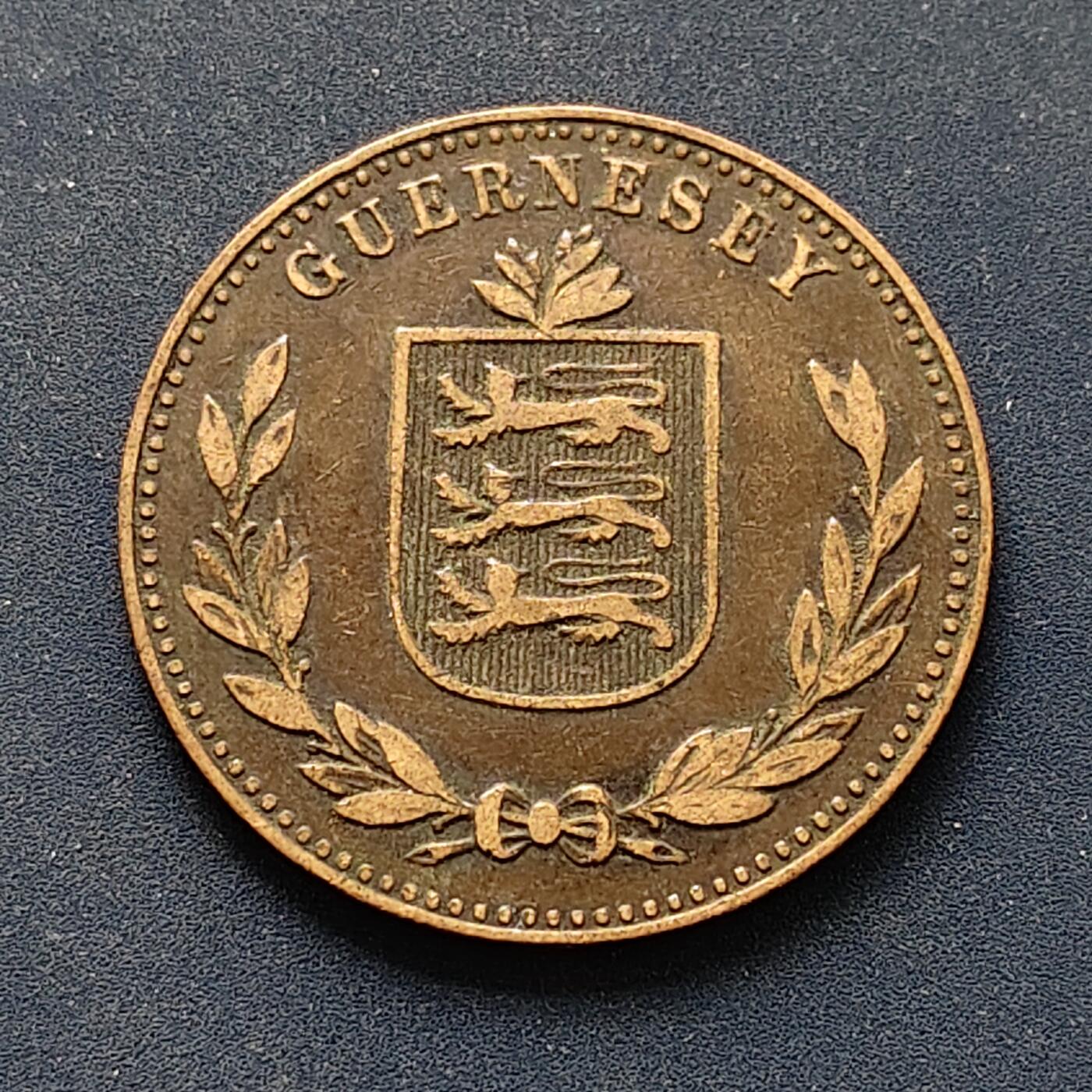 【全场包邮】纯粹捡漏拍496场-持续更新中 根西1914年8道布大铜币