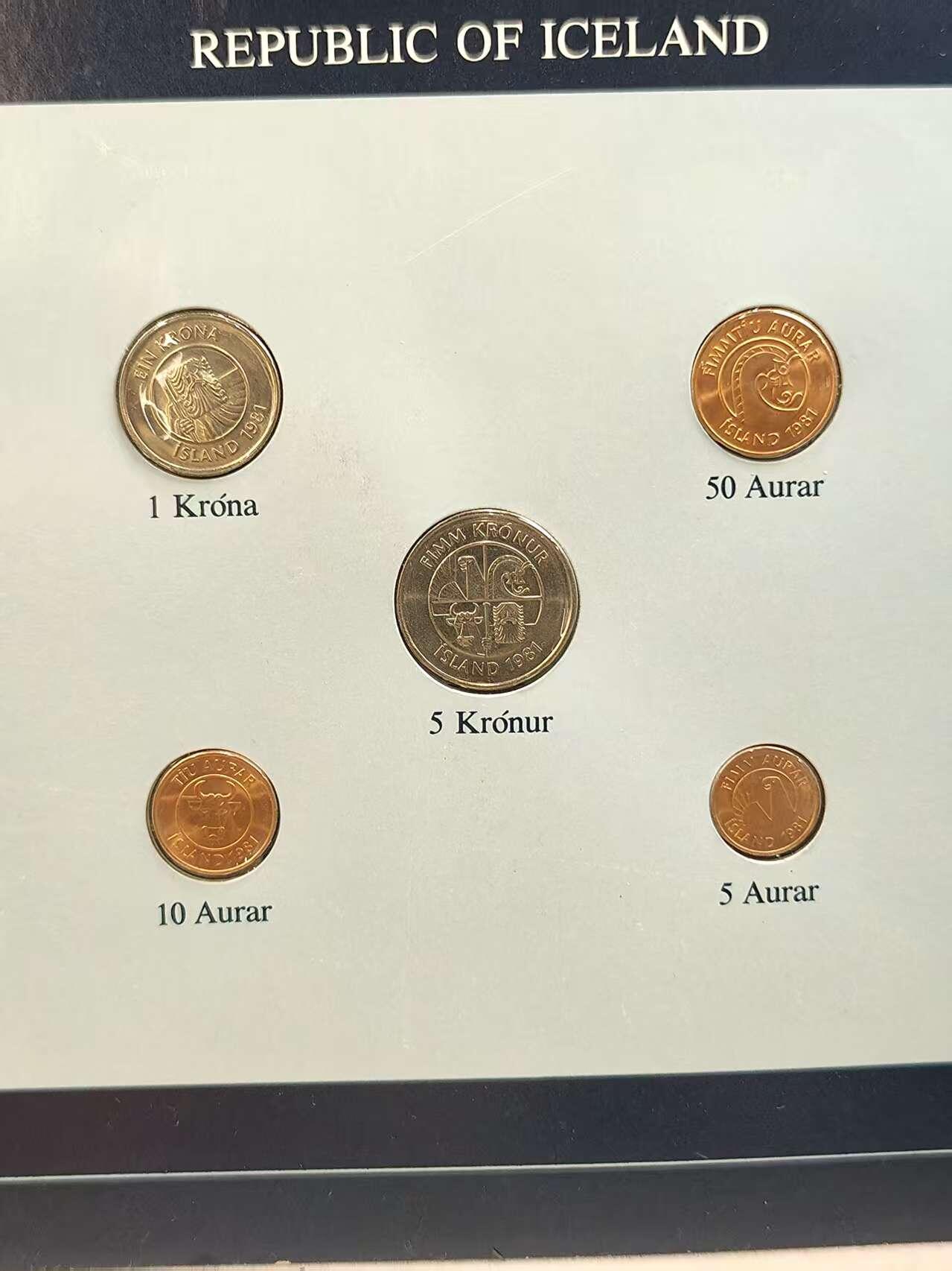 G&W世界散币，银币处理专场（第44场） 富兰克林-冰岛5枚套