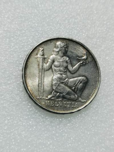 天下钱庄专场欢迎参拍 - 1936瑞士女神5法郎银币