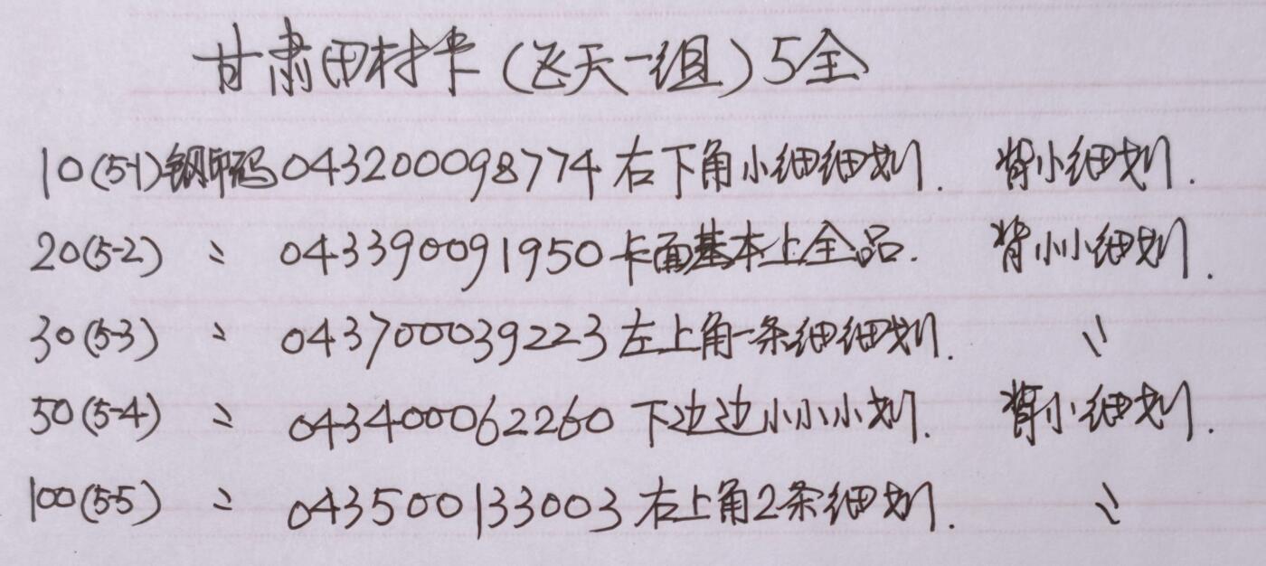 公藏第61期裸卡拍卖