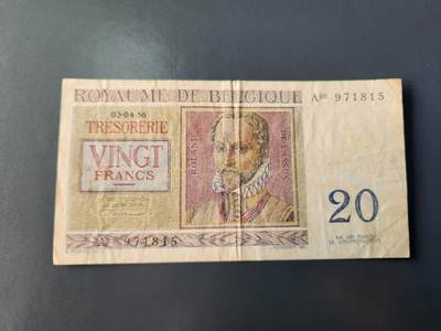 1月22号晚上8点 外国纸币自动截拍第11场 - 比利时原票美品