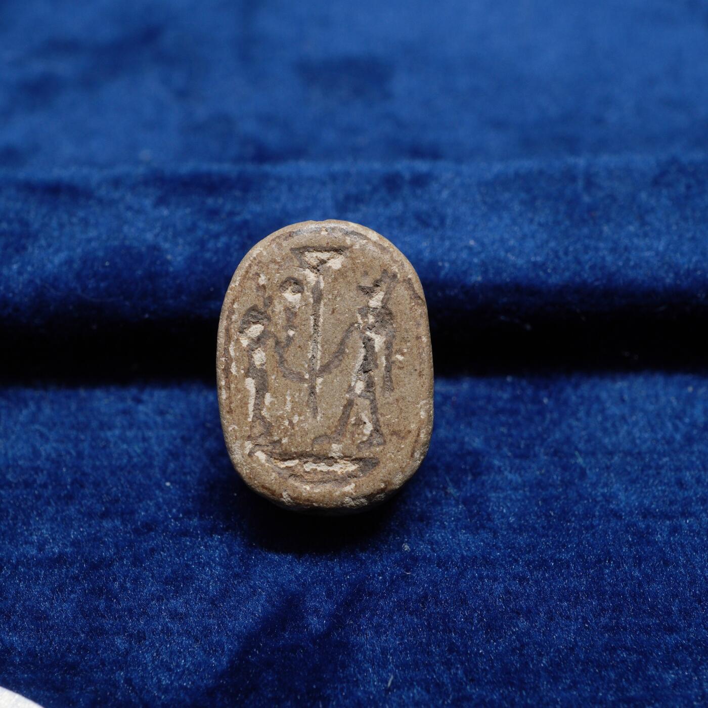 琋语集藏2026年02月欧洲古典打制币拍卖 古埃及圣滑石甲虫 （阿努比斯题材）