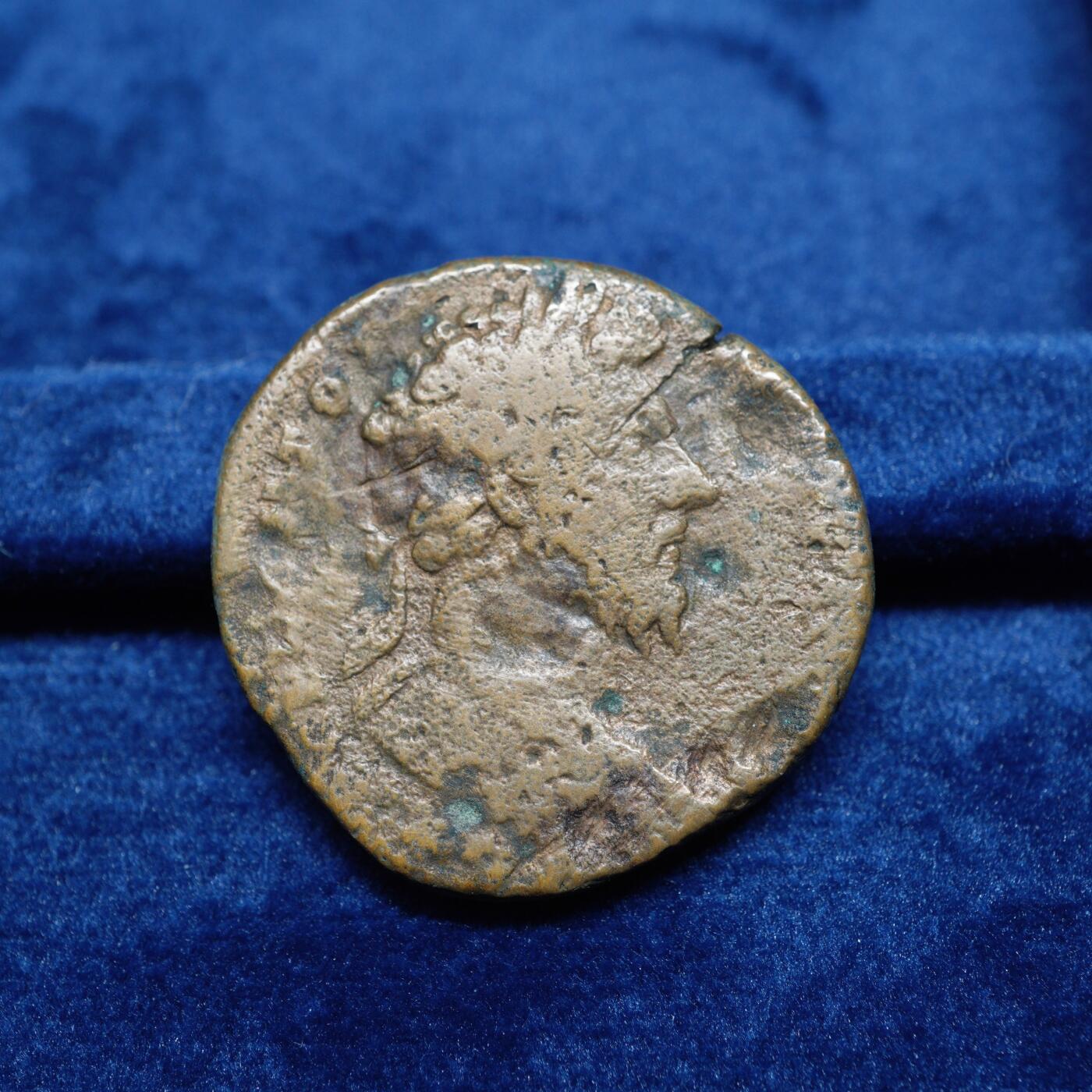 琋语集藏2026年02月欧洲古典打制币拍卖 古罗马帝国-马克.奥勒留赛斯特提大铜币