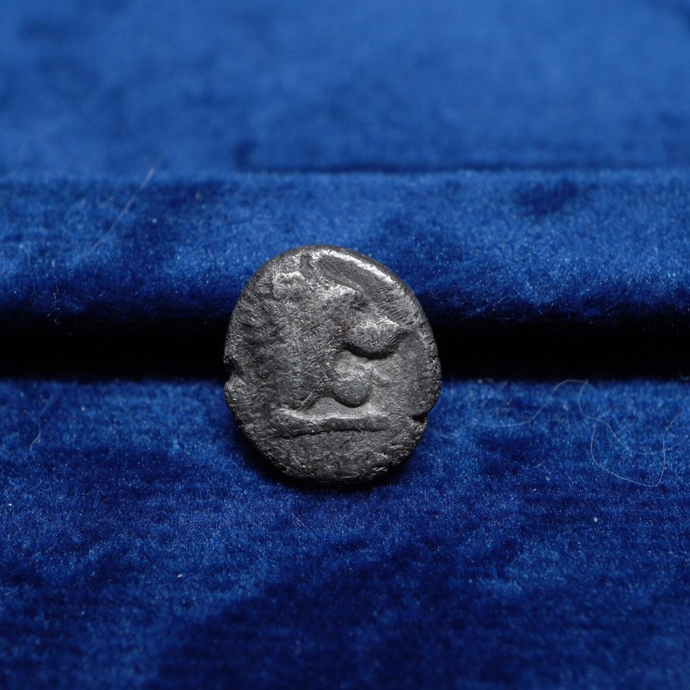 琋语集藏2026年02月欧洲古典打制币拍卖 古希腊卡利亚怒吼狮子和阿芙洛狄忒1德拉克马银币