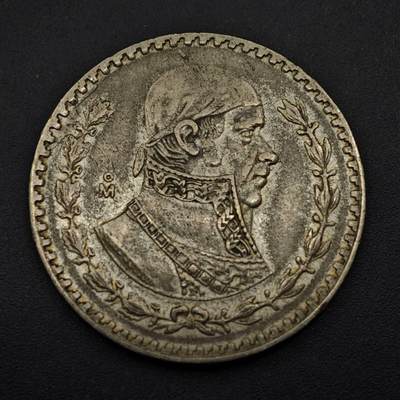 【淘币小摊】实时拍第八百五十三拍   散币银币场   满百包邮可预留二周 每周一统一发货   - 墨西哥1957年一比索低银币