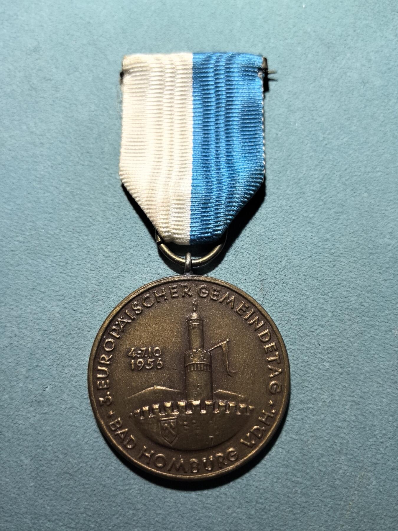 盛世勋华——号角文化勋章邮票专场拍卖第301期 德国（联邦）1956年第三届欧洲市政大会纪念奖章