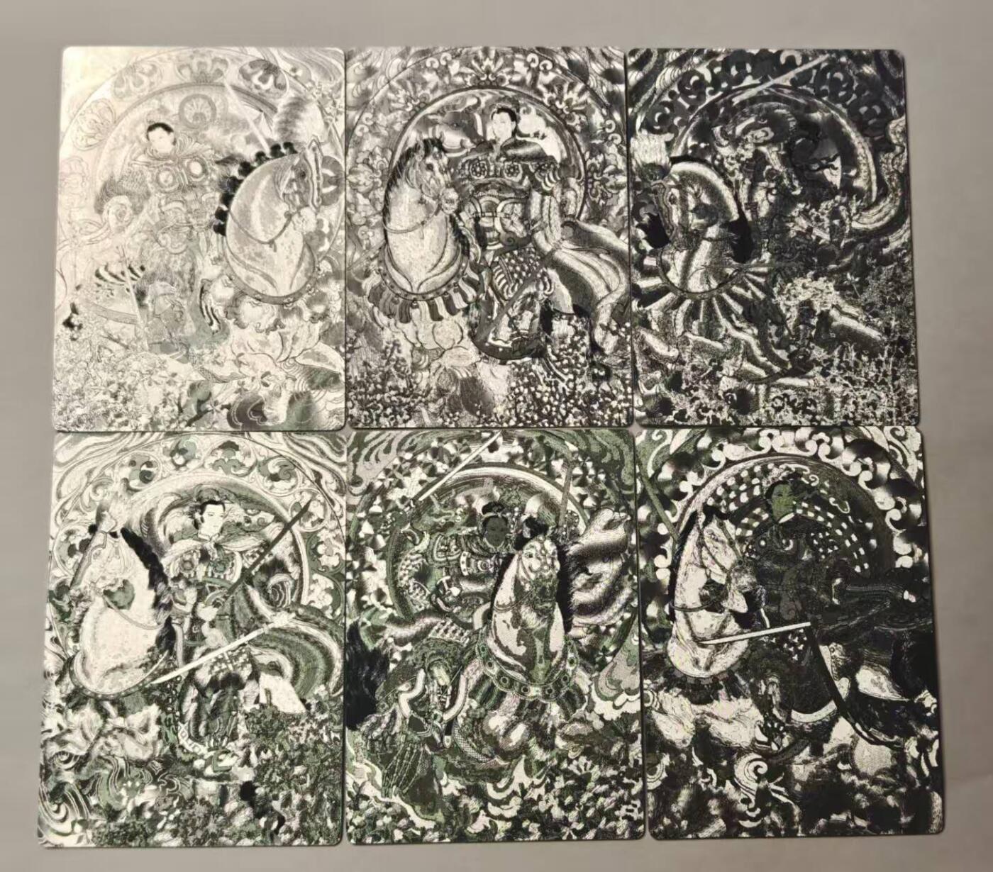 春节前倒数第三场！！龙虎卡牌-七三场（满200元包邮，无佣金，每周六结拍，欢迎送拍） 粗闪线稿6张 星宿文创 冯涛 - 生肖三娘 上弹 一套