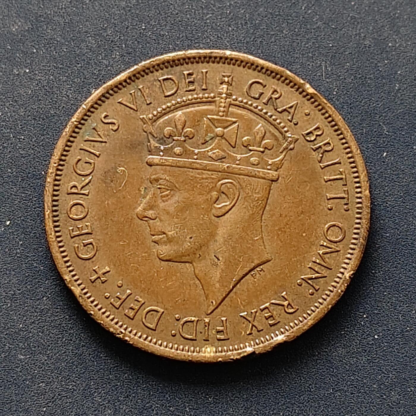 【全场包邮】纯粹捡漏拍496场-持续更新中 泽西1945年乔治五世1/12先令大铜币