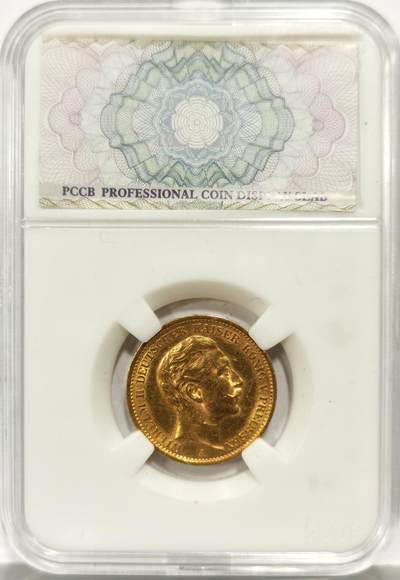 博洋堂世界钱币拍卖第158期（全场包邮） - 德国普鲁士威廉二世20马克金币，8克，900金，1907年，带光unc好品