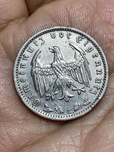 2026年第十三场(总第一百八十二场）外国好品散币场(免佣金) - 少见年份厂标–德意志第三帝国1936年1马克(E标，穆尔登许滕造)