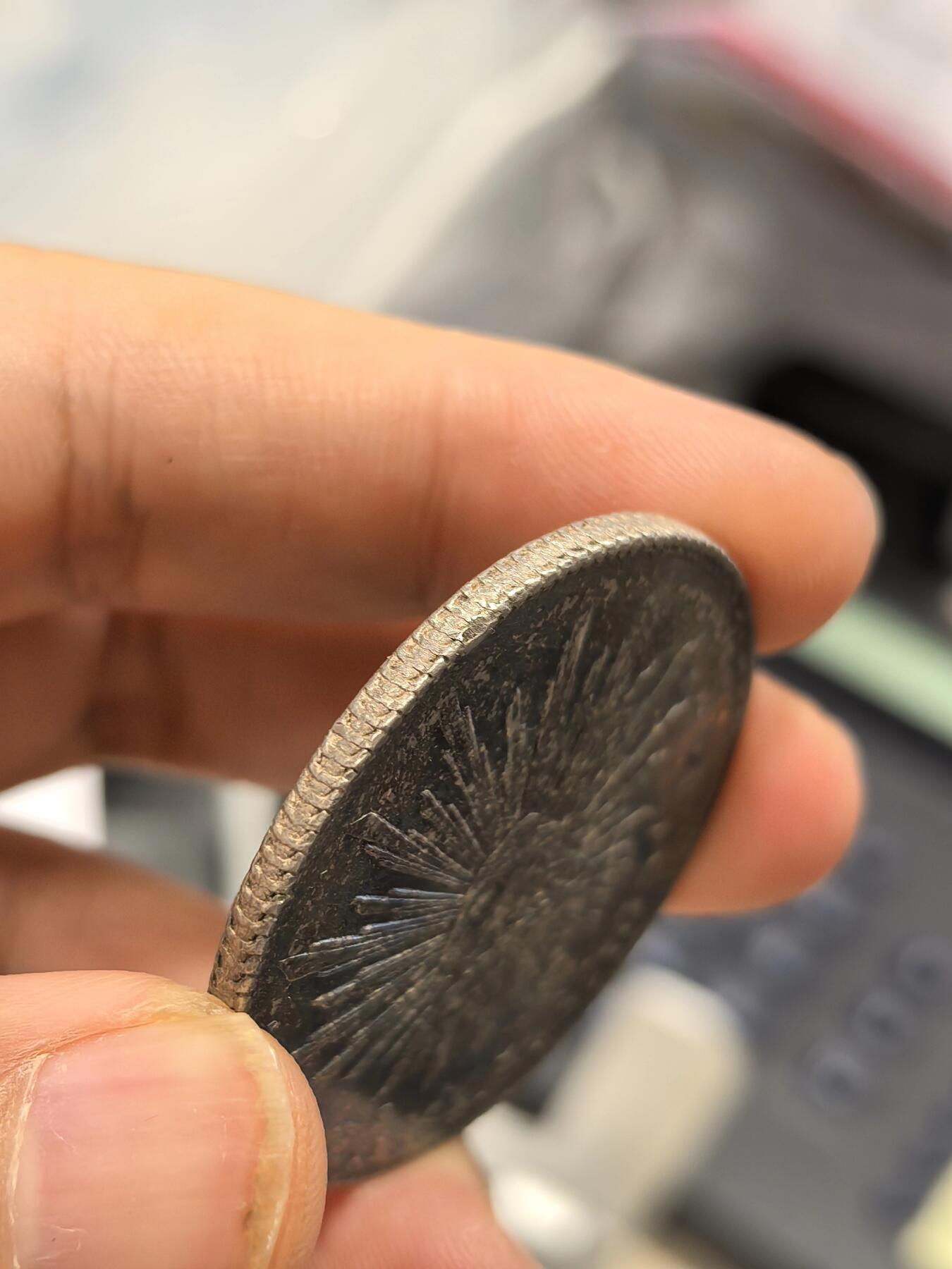 博洋堂世界钱币拍卖第158期（全场包邮） 墨西哥1884年ZS JS花边鹰洋 深幽克莱因蓝包浆 花枝好无戳