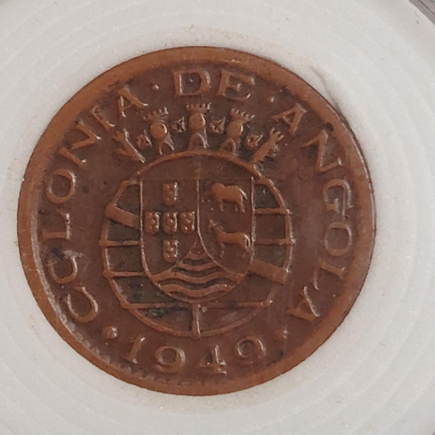 布加迪🐬～世界钱币(上海)🌾第 271 期 /  各国套币和散币 葡萄牙殖民地/安哥拉🇦🇴 1949年 10分 1648年革命300周年纪念版