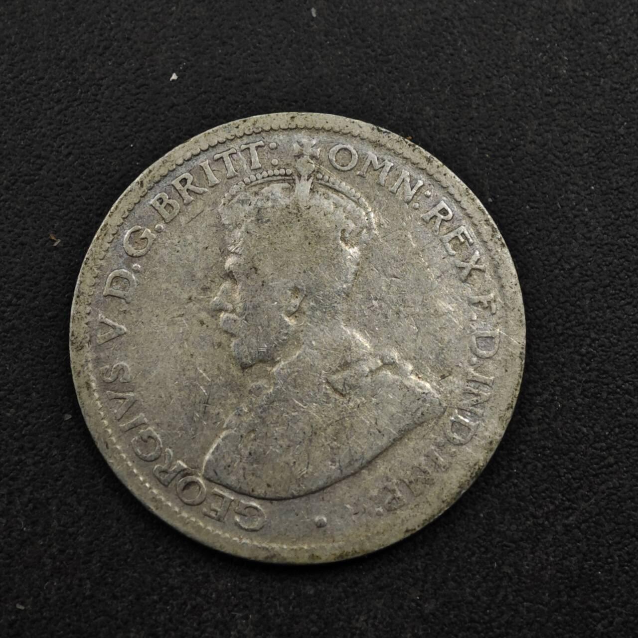 【淘币小摊】实时拍第八百五十三拍   散币银币场   满百包邮可预留二周 每周一统一发货   澳大利亚1926年乔治五世6便士银币