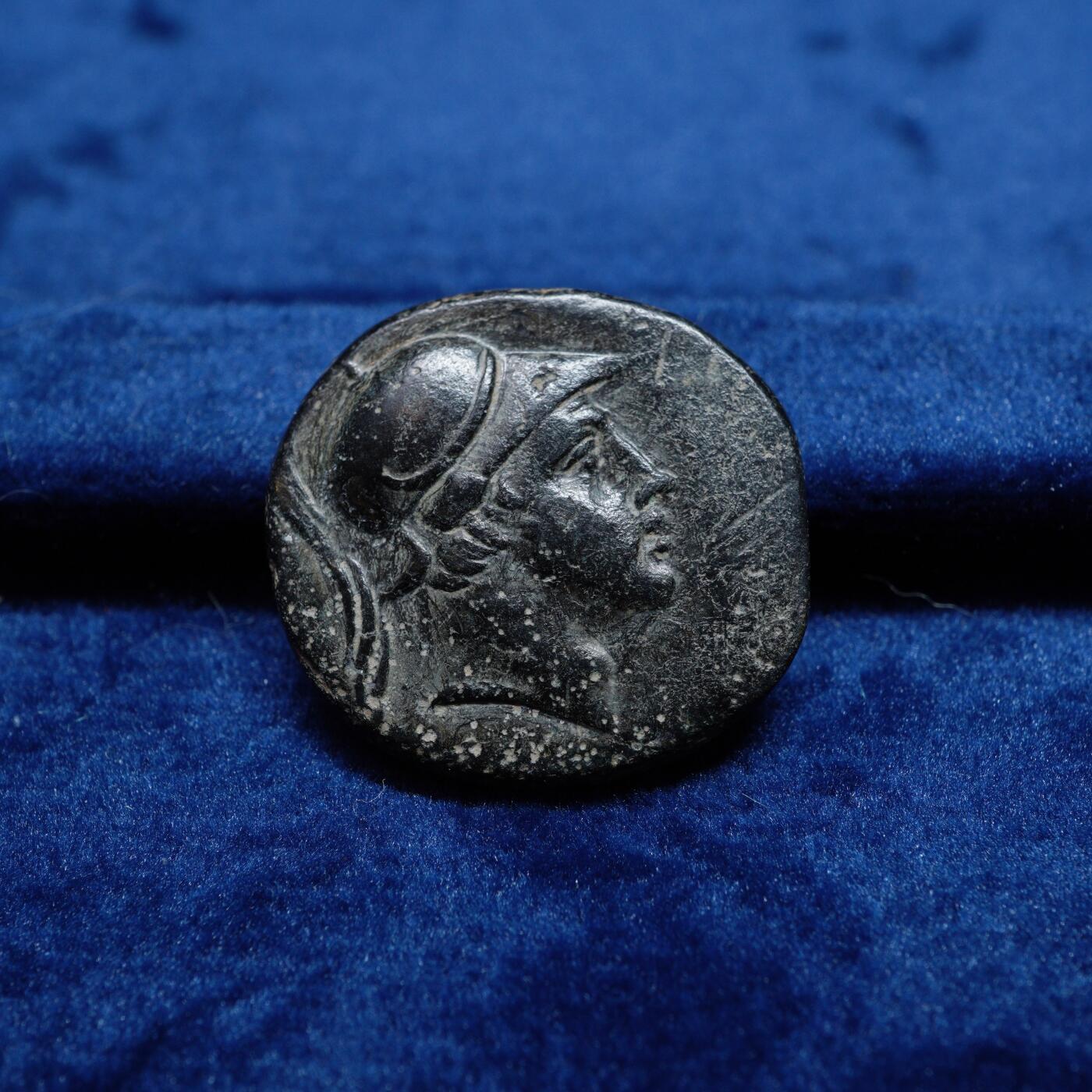 琋语集藏2026年02月欧洲古典打制币拍卖 古希腊本都王国-战神阿瑞斯与宝剑铜币