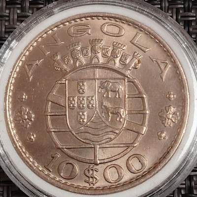 布加迪🐬～世界钱币(上海)🌾第 271 期 /  各国套币和散币 - 葡属安哥拉🇦🇴 1970年 10埃斯库多