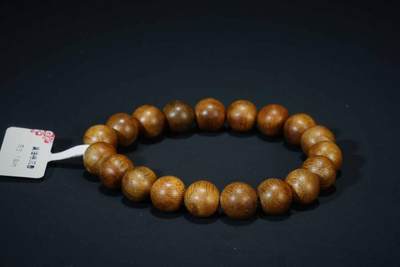 上海都达杂项专场六（全场包邮） 天然黄油格沉香1.0圆珠手串 附鉴定证书87-209