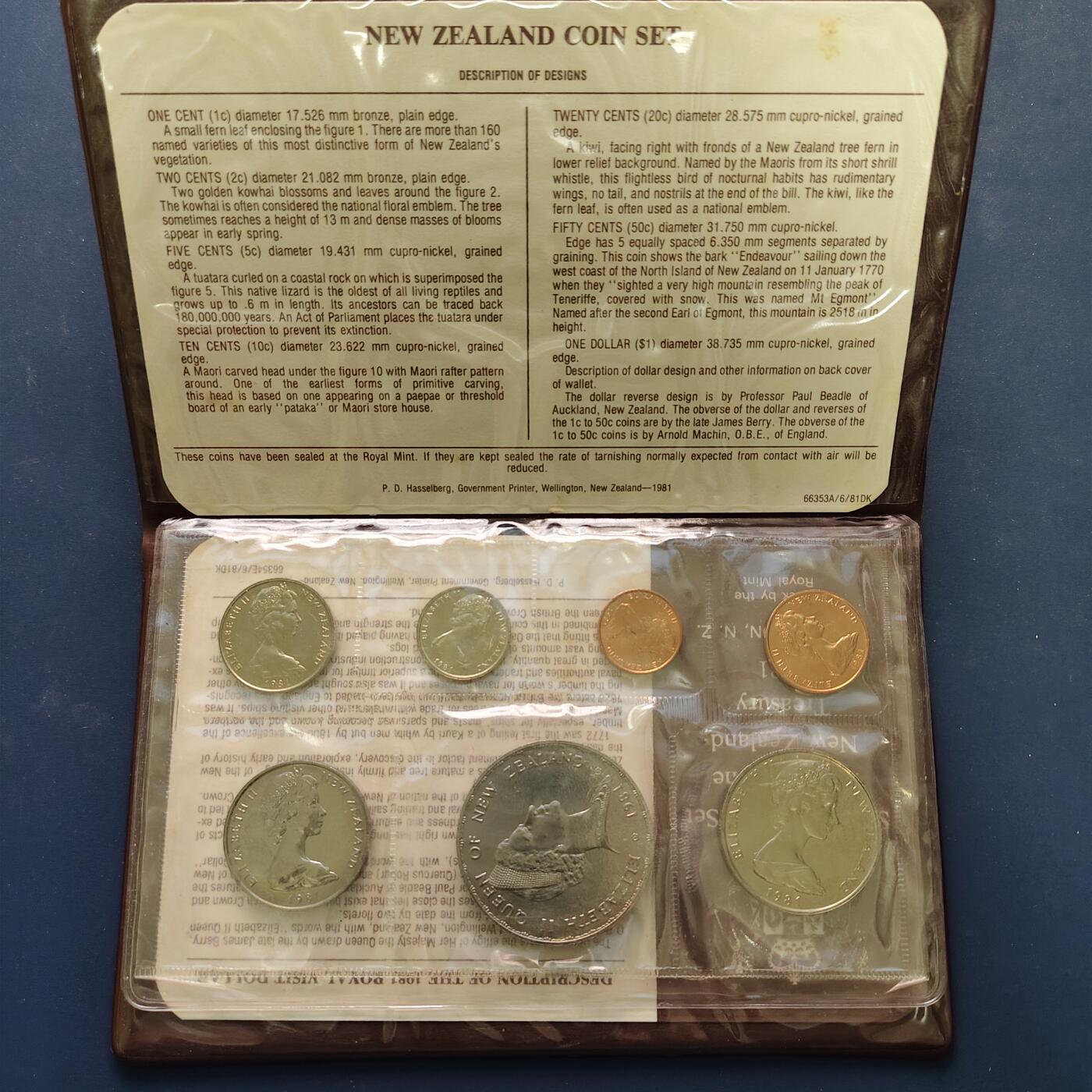 【全场包邮】纯粹捡漏拍496场-持续更新中 新西兰1981年官方封装套币