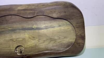 零元拍：01-21-1乌木金丝楠 3D云朵纹 茶盘 金丝爆满 香味满满。尺寸约：55/26.5/4CM厚。五斤多重