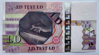 2026第2场（总第229期）：精品测试钞、连体钞综合场 - 法国FCO 纸质欧元测试钞UNC（全息条纹、眼睛水印）I、D冠号