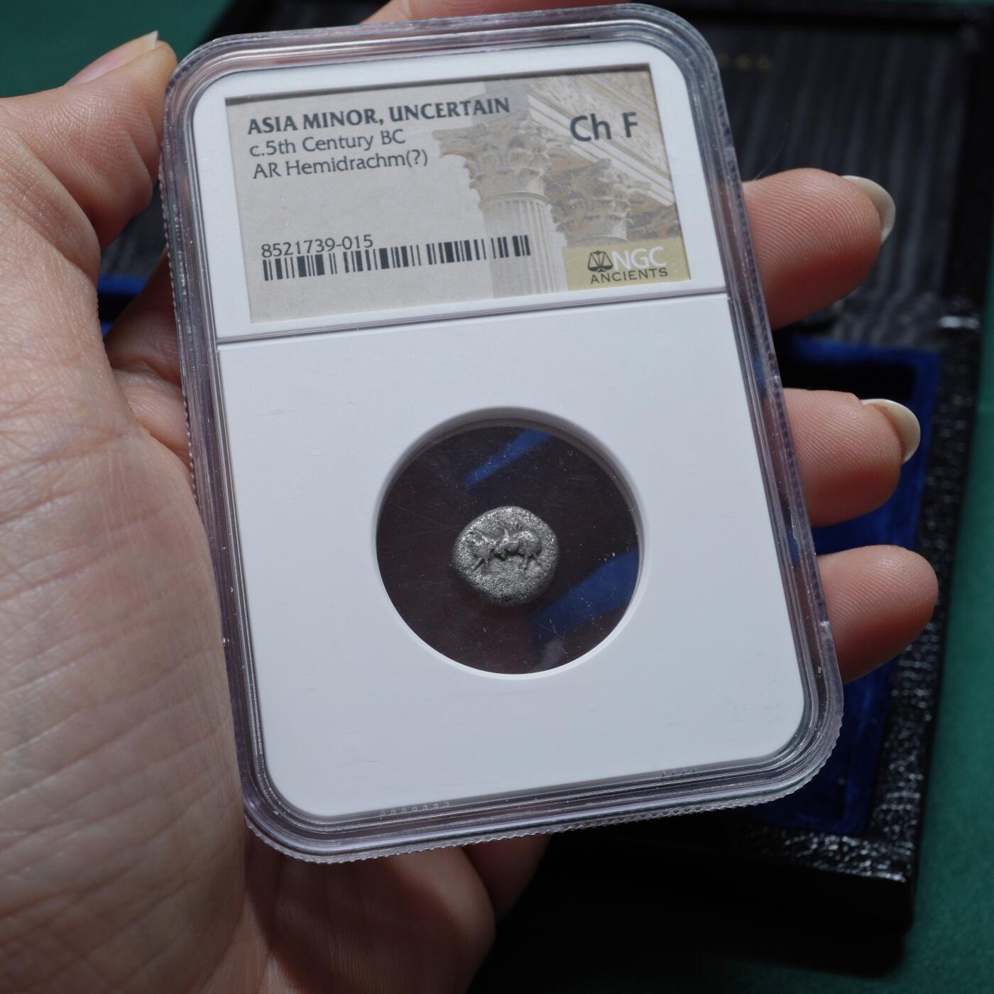 琋语集藏2026年02月欧洲古典打制币拍卖 古希腊西里西亚地区-公牛1/2德拉克马银币（NGC评级）