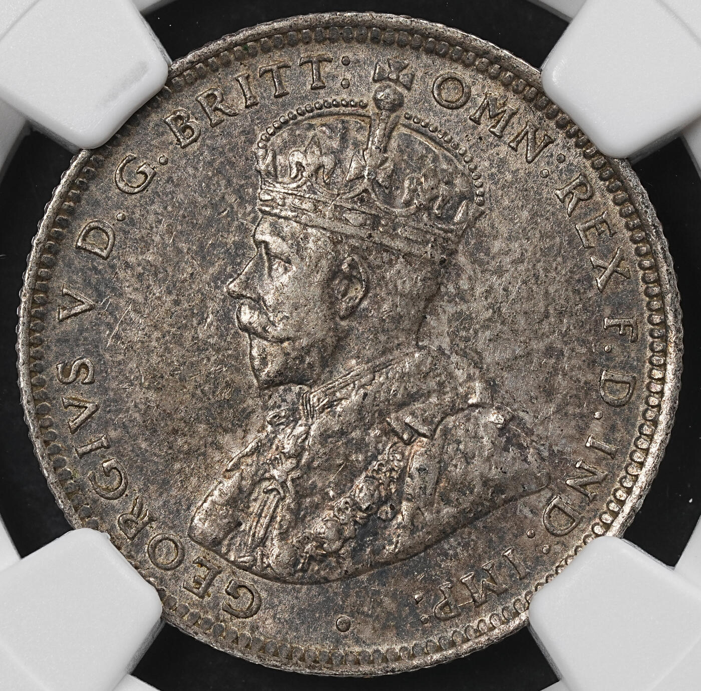 修遠堂世界钱币第102期 NGC AU58 1913年英属西非1先令银币 11.31g，925银