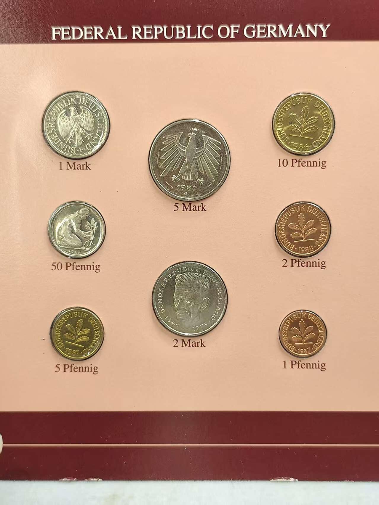 G&W世界散币，银币处理专场（第44场） 富兰克林-德国8枚套