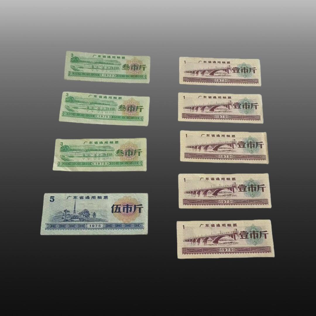 安欣精品票证专场 地区粮票9张，全国通用粮票6张