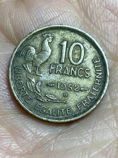 2026年第十四场(总第一百八十三场）外国好品散币场(免佣金) - 法兰西第四共和国1952年10法郎(B标，博蒙莱罗热造)