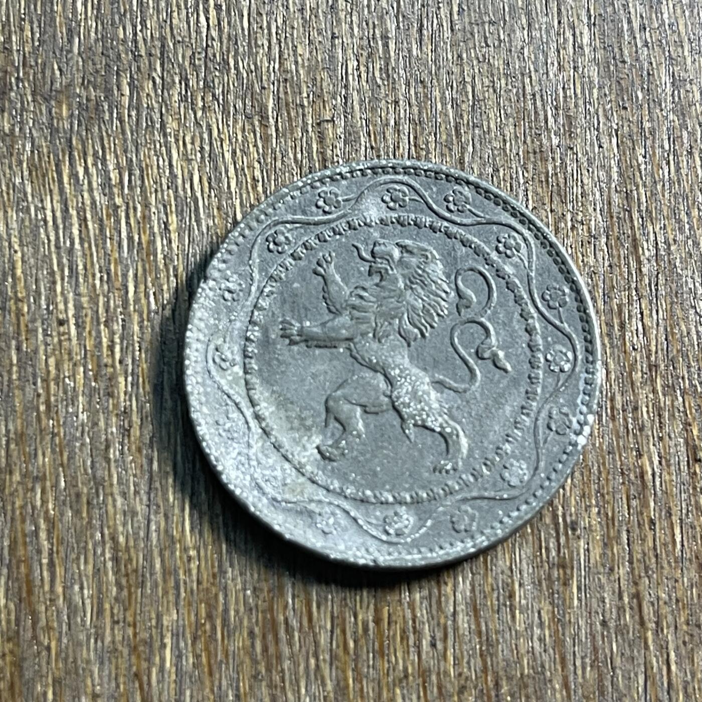 【春节前最后一拍，下一场3.3号】★第139场★散币场。不寄存，30包邮。不满30元，支付5元运费。《接受代拍 代送NGC评级》 11【无寄存】1918 德占 比利时 25分 锌币