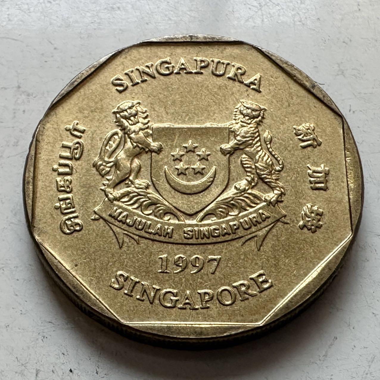 🌹外币初藏🌹🐯2026年第11场  每周二四六晚8️⃣点 接代拍 新加坡1997年一元 b