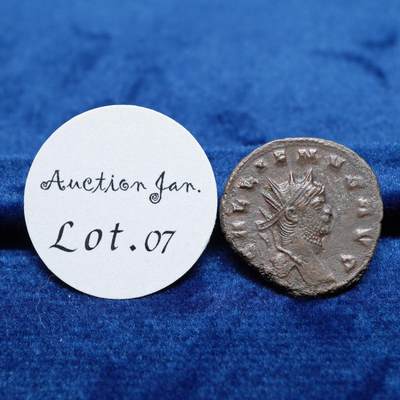 琋语集藏2026年02月欧洲古典打制币拍卖 - 古罗马帝国加里恩努斯-山羊铜币