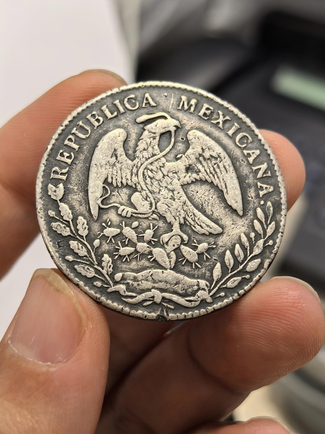 博洋堂世界钱币拍卖第158期（全场包邮） 墨西哥1870C CE版花边鹰洋 五级币