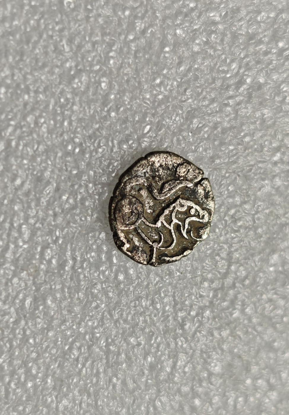 瓶子🏺第226期拍卖会  稀少沙希王朝  正面狮子背面大象打制银币 图案清晰好品