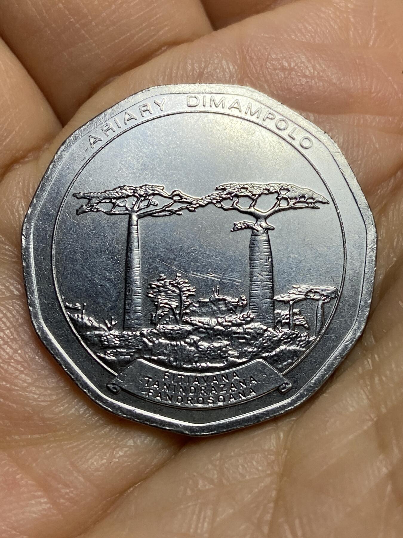 2026年第十三场(总第一百八十二场）外国好品散币场(免佣金) 原光全新–马达加斯加🇲🇬2021年50阿里亚里